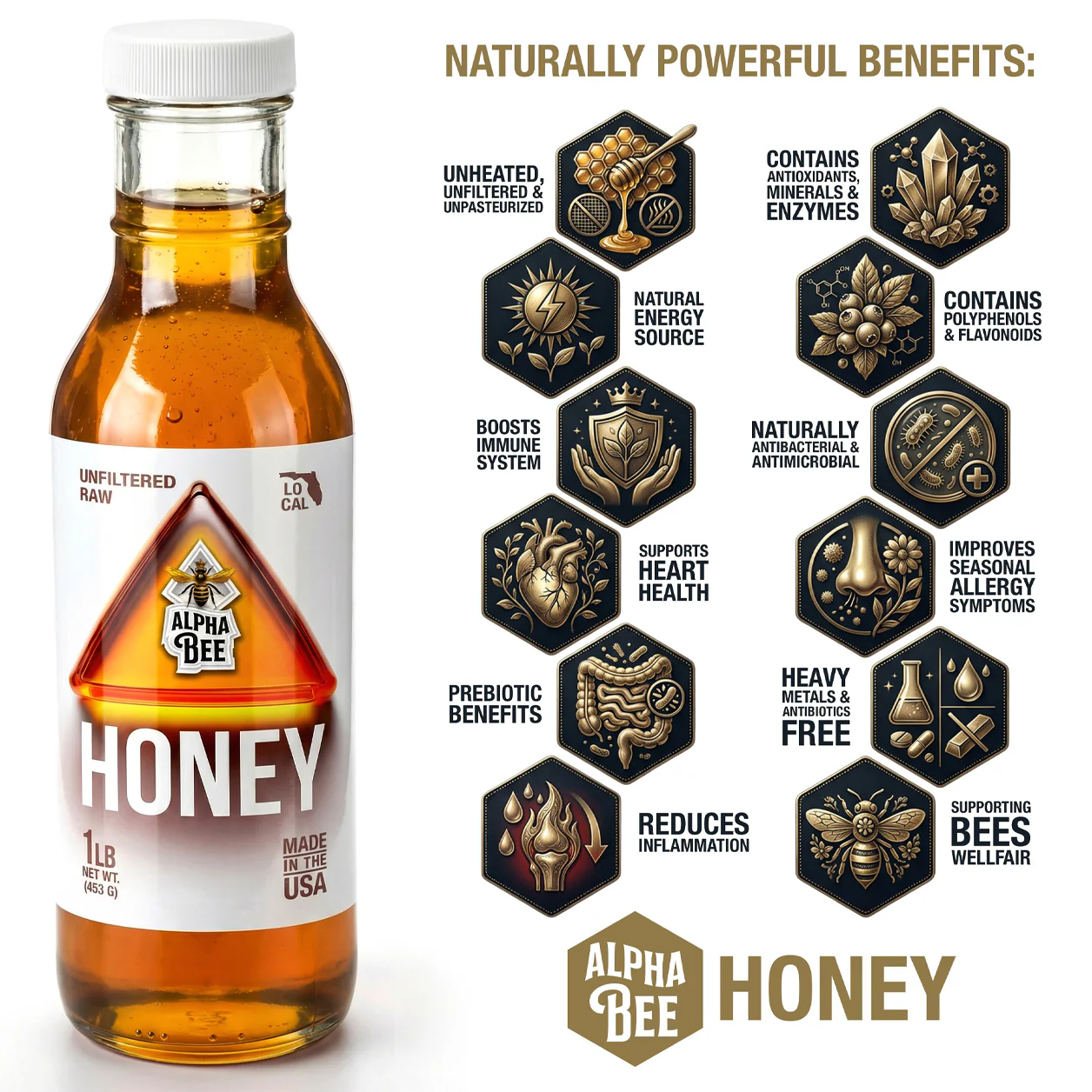 Alpha Bee Honey – Pure, Raw Florida Honey - Image 4