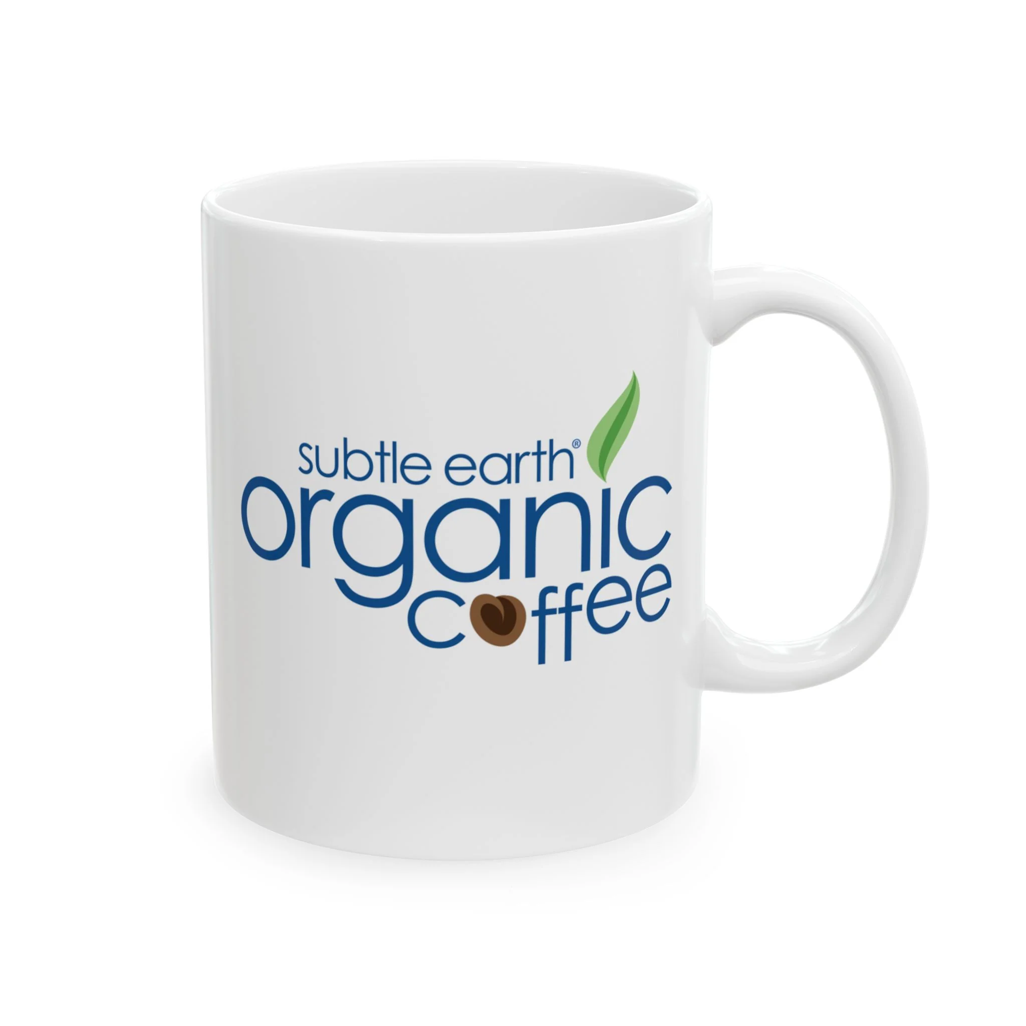 Subtle Earth Organic Coffee Ceramic Coffee Mug - Image 3