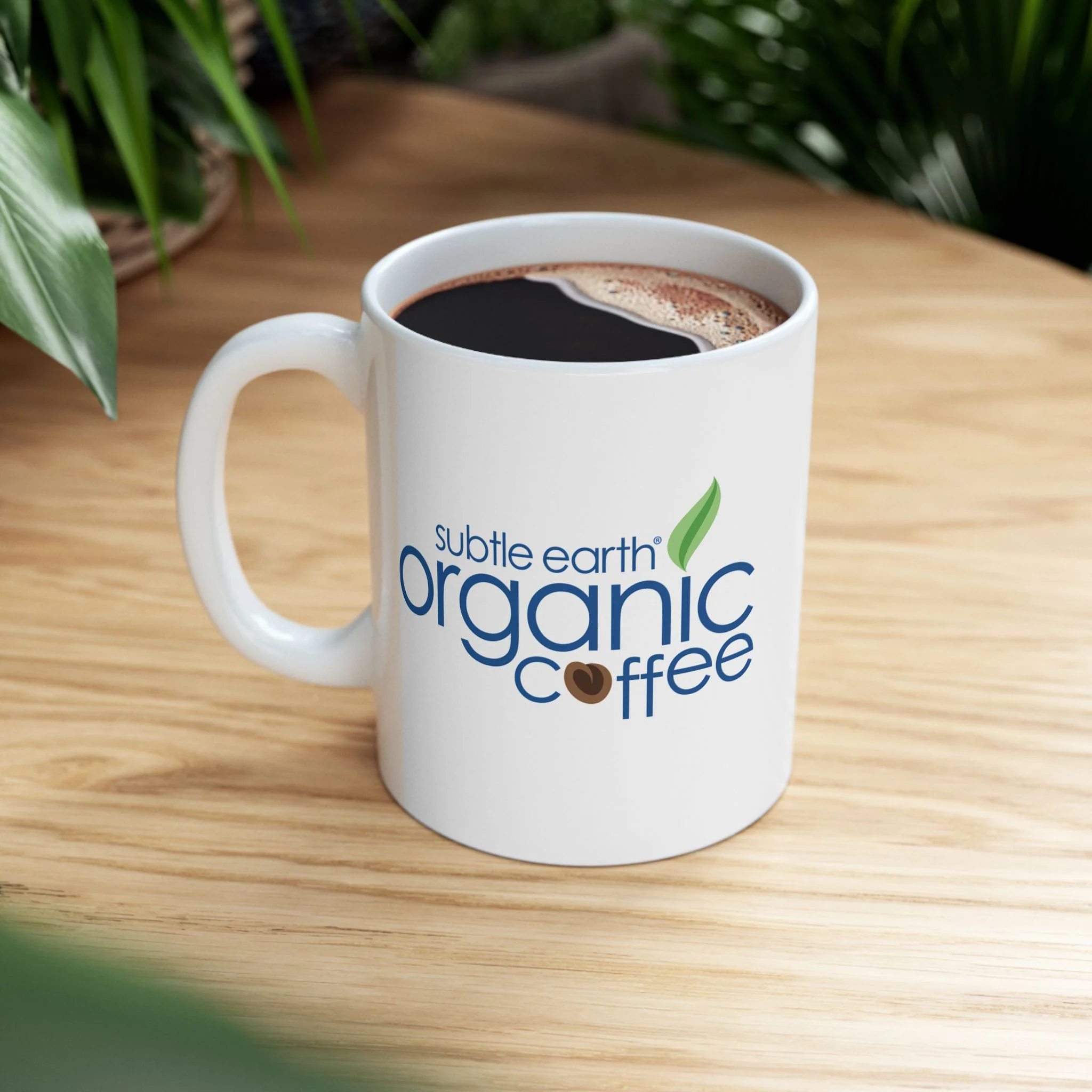 Subtle Earth Organic Coffee Ceramic Coffee Mug - Image 6